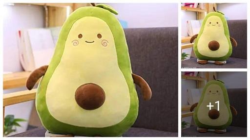 Cute Avocado Plush Toy – Soft Kawaii Avocado Stuffed Pillow Doll for Kids & Home Decor