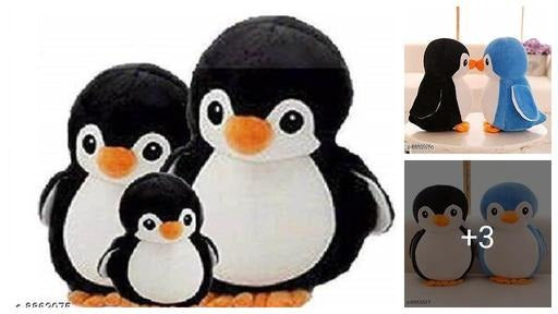 Cute Penguin Plush Toy Pair – Soft Kawaii Penguin Stuffed Animal Doll for Kids & Couples