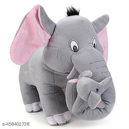 Cute Elephant Plush Toy with Baby Elephant – Soft Kawaii Stuffed Animal Doll for Kids & Gifts